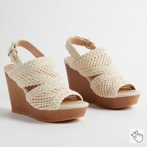 Crochet Cage Platform Wedge